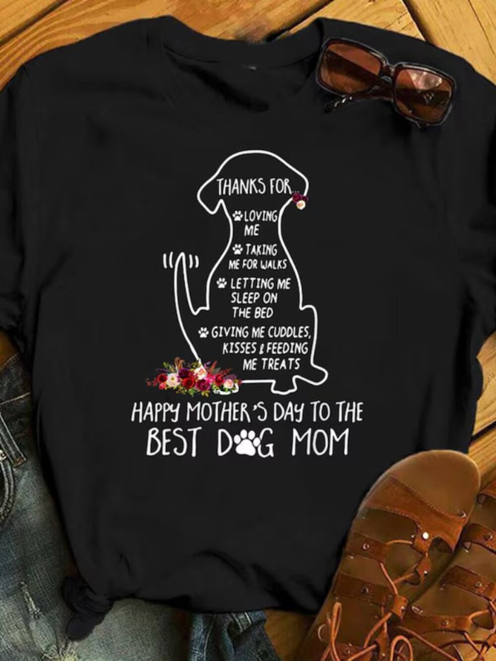 Happy Mothers Day Dog Mom T-shirt, Dog Mom Tee, Gift For Dog Lovers
